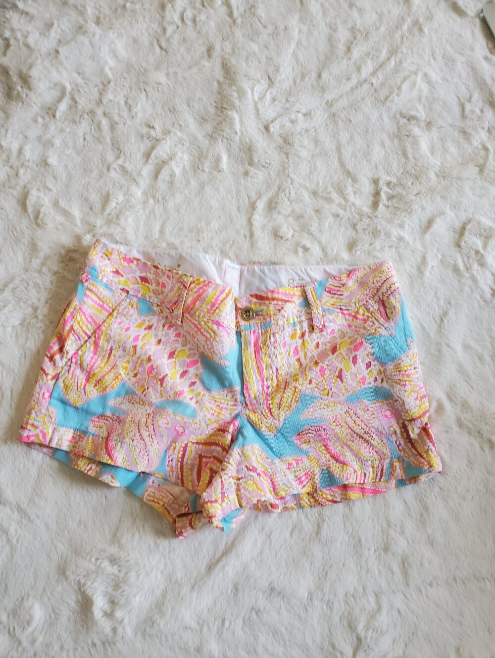 Lilly Pulitzer Tini Bikini Fish Print Walsh Shorts